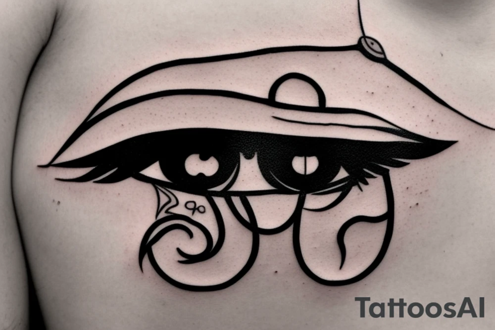 Eye of horus tattoo idea
