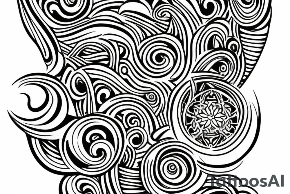 A tattoo that represents balance. Draw on Polynesian and Philippine symbology tattoo idea