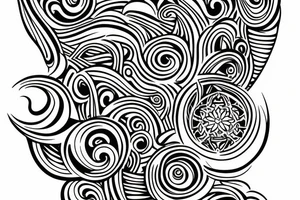 A tattoo that represents balance. Draw on Polynesian and Philippine symbology tattoo idea