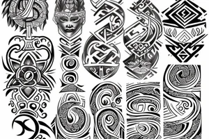 A tattoo that represents balance. Draw on Polynesian and Philippine symbology tattoo idea