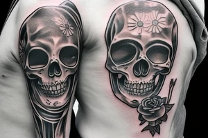 full skeleton tattoo idea