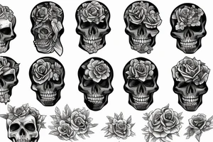 full skeleton tattoo idea