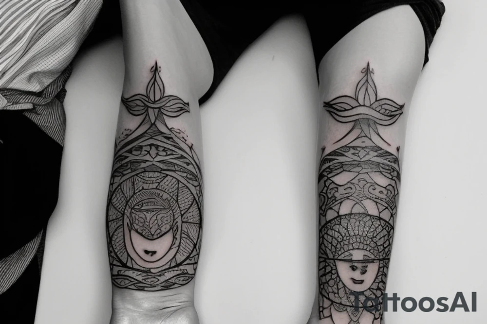 A tattoo that represents balance. Draw on Philippine symbology tattoo idea