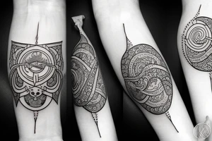 A tattoo that represents balance. Draw on Philippine symbology tattoo idea