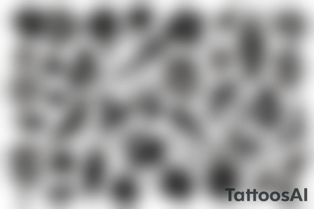 Black spade tattoo idea