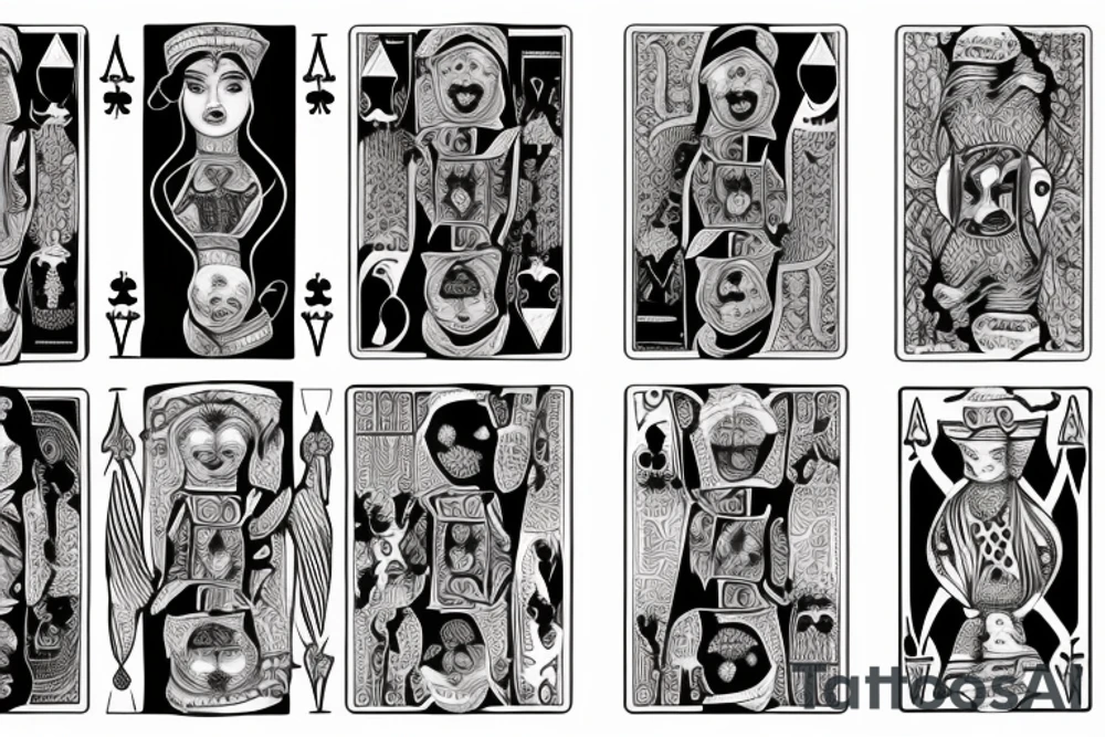 Queen of spades tattoo idea