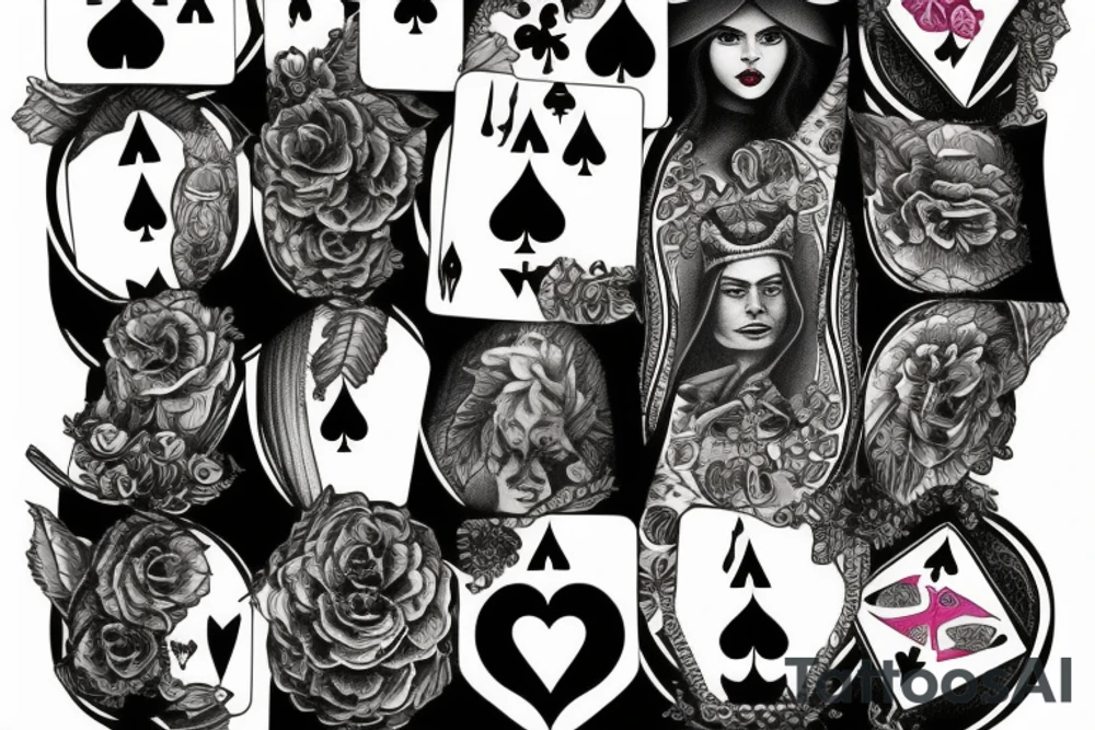 Queen of spades tattoo idea