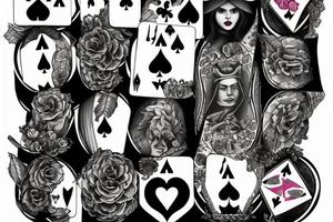 Queen of spades tattoo idea
