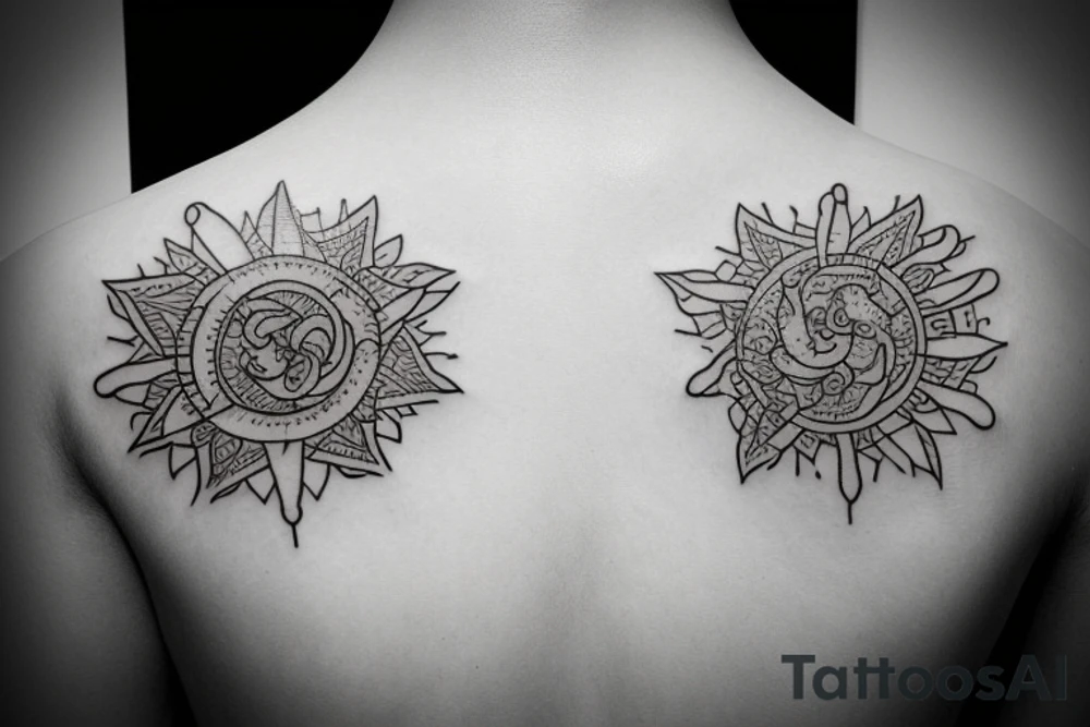 A tattoo that represents balance. Draw on Philippine symbology tattoo idea