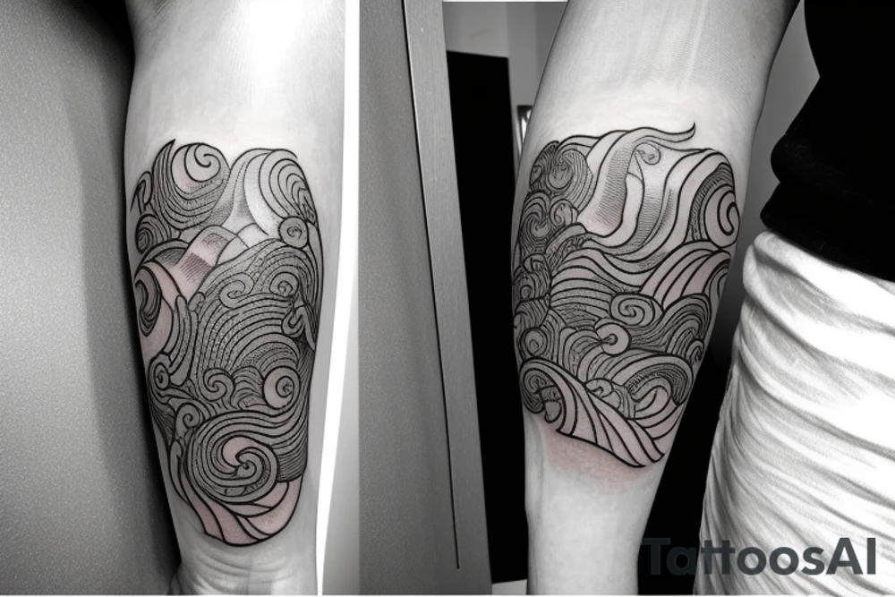 A tattoo that represents balance. Draw on Philippine symbology. Include ocean waves tattoo idea
