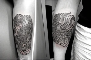 A tattoo that represents balance. Draw on Philippine symbology. Include ocean waves tattoo idea