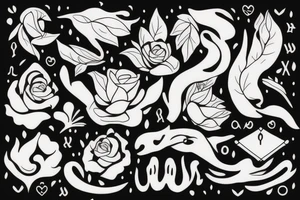 Elements of nature that depict women strength tattoo idea