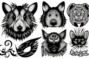 Animals tattoo idea
