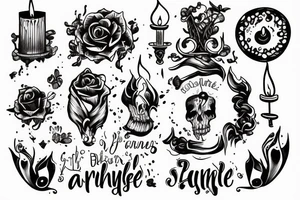 burning the candle at both ends tattoo idea