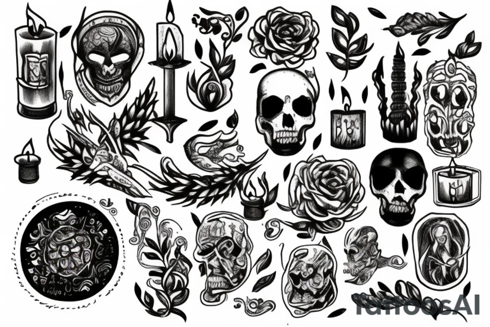 burning the candle at both ends tattoo idea