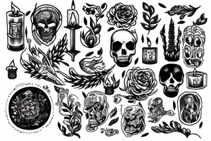 burning the candle at both ends tattoo idea