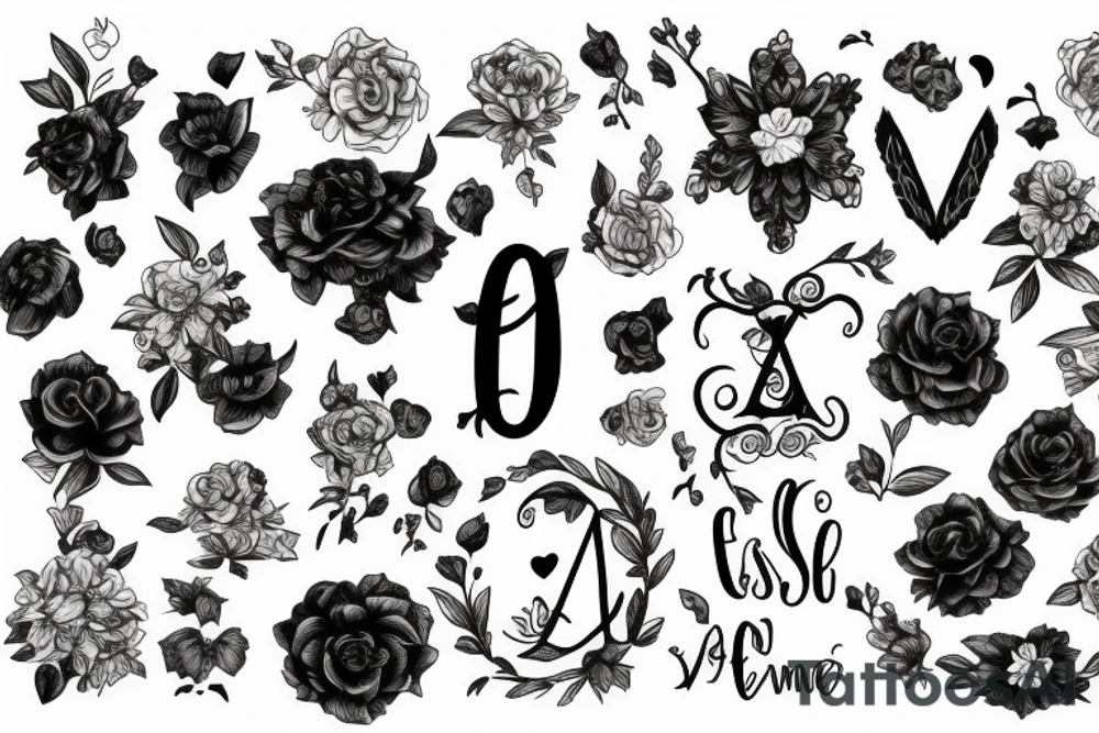 Names: Esmé and Vivienne tattoo idea