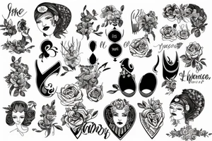 Names: Esmé and Vivienne tattoo idea