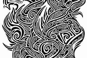 I would like to see some flames coming out from my chest up to the sides of my neck tattoo idea