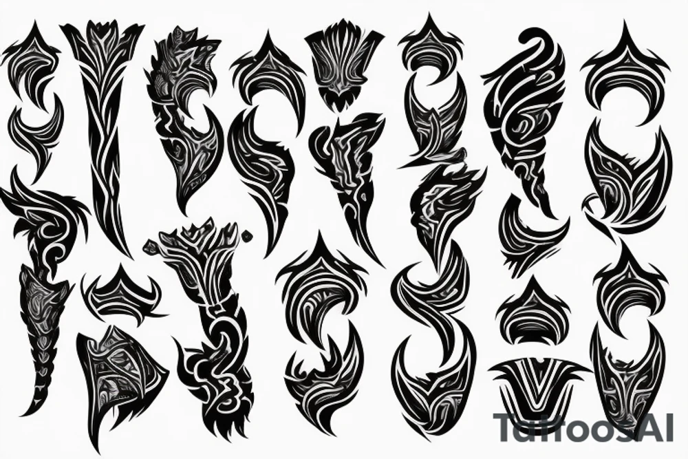 flames on the neck tattoo idea