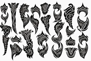 flames on the neck tattoo idea