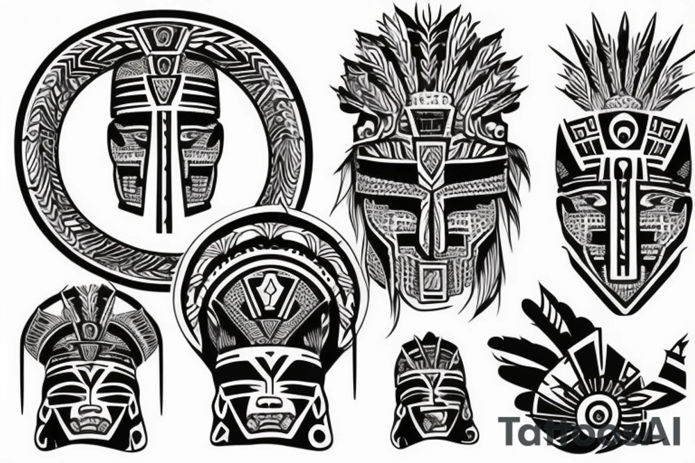Aztec warrior tattoo idea