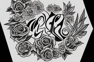 Make a tattoo with the letters M, Y, L tattoo idea