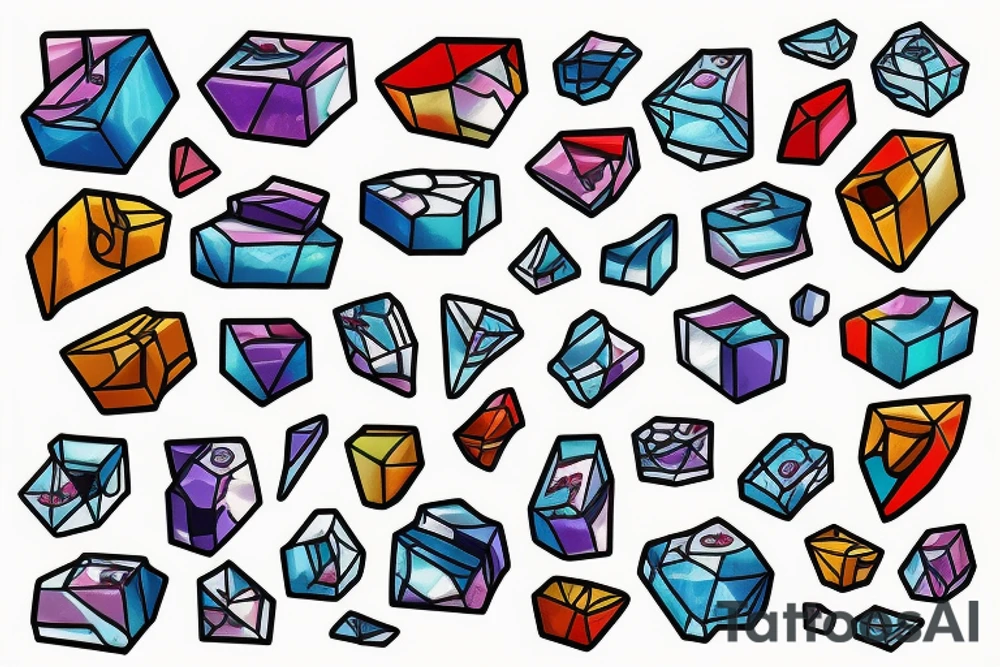 Block of ice melting in sun tattoo idea