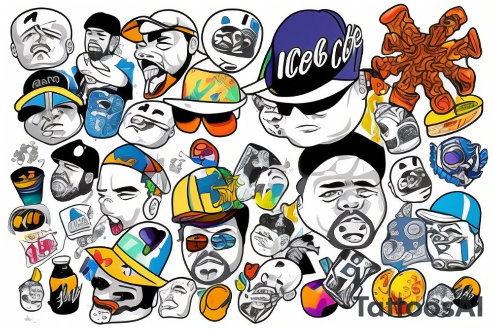 Icecube melting in sun tattoo idea