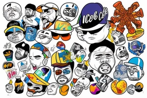 Icecube melting in sun tattoo idea