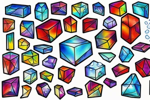 cube of ice melting in sun tattoo idea