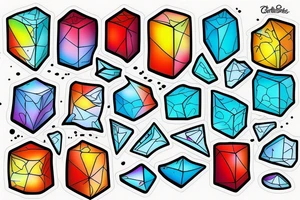 cube of ice melting in sun tattoo idea