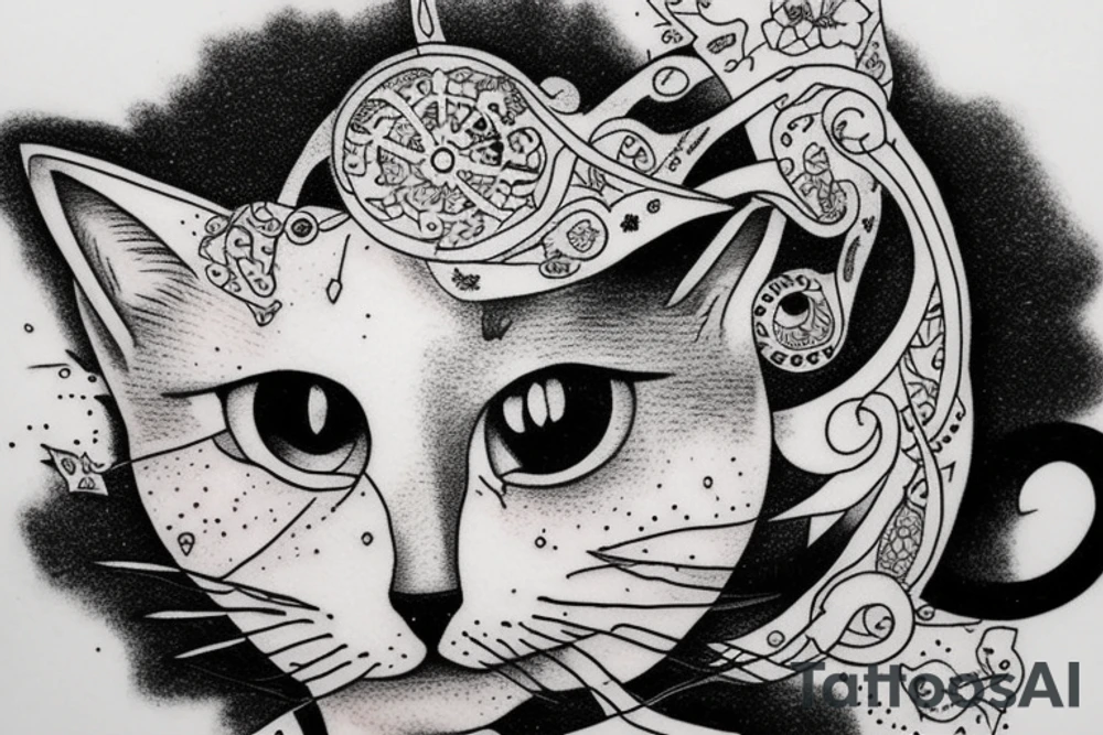 A cat 
With 3 eyes tattoo idea