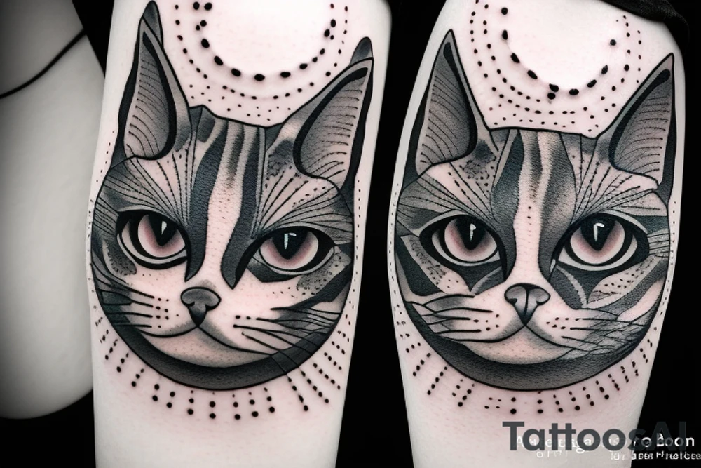 A cat 
With 3 eyes tattoo idea