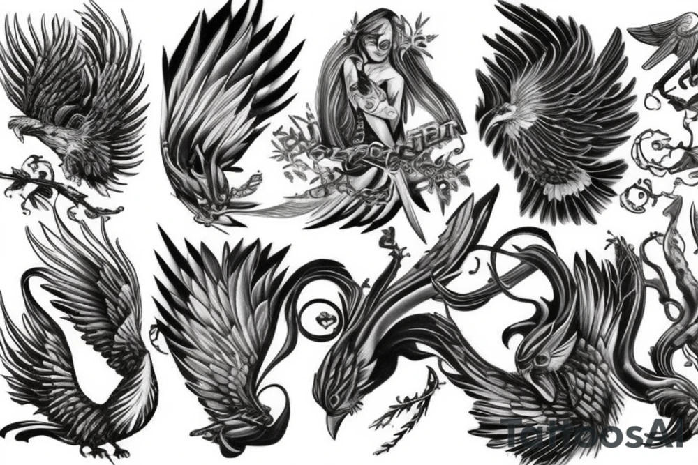 Phoenix tattoo idea