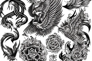 Phoenix rising tattoo idea