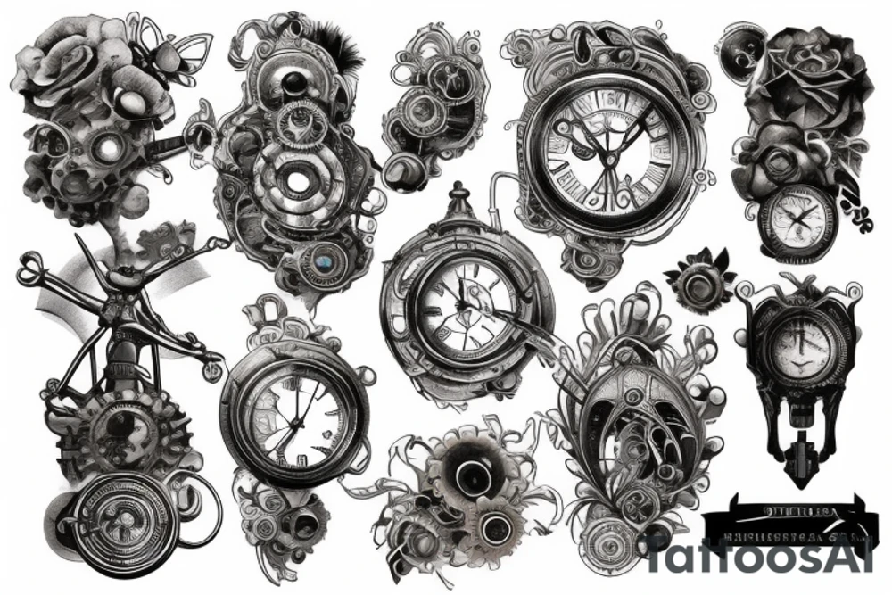 Steampunk Shoulder tattoo idea
