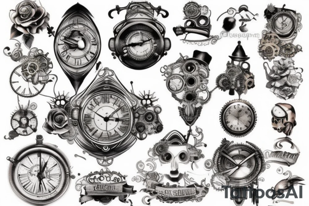 Steampunk Shoulder tattoo idea
