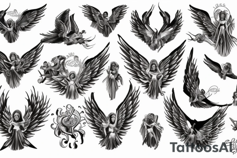Angel tattoo idea