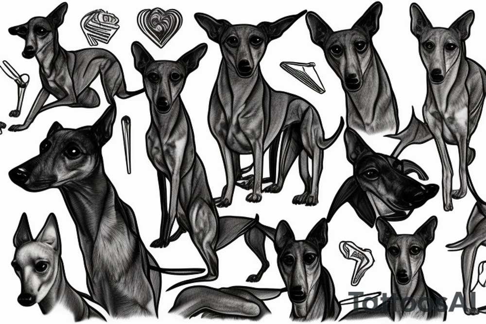 greyhound tattoo idea