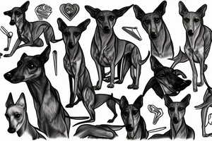 greyhound tattoo idea
