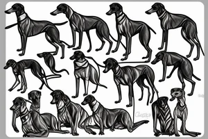 greyhound tattoo idea