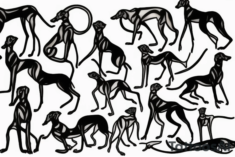greyhound tattoo idea