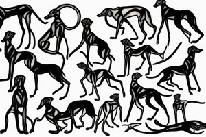 greyhound tattoo idea