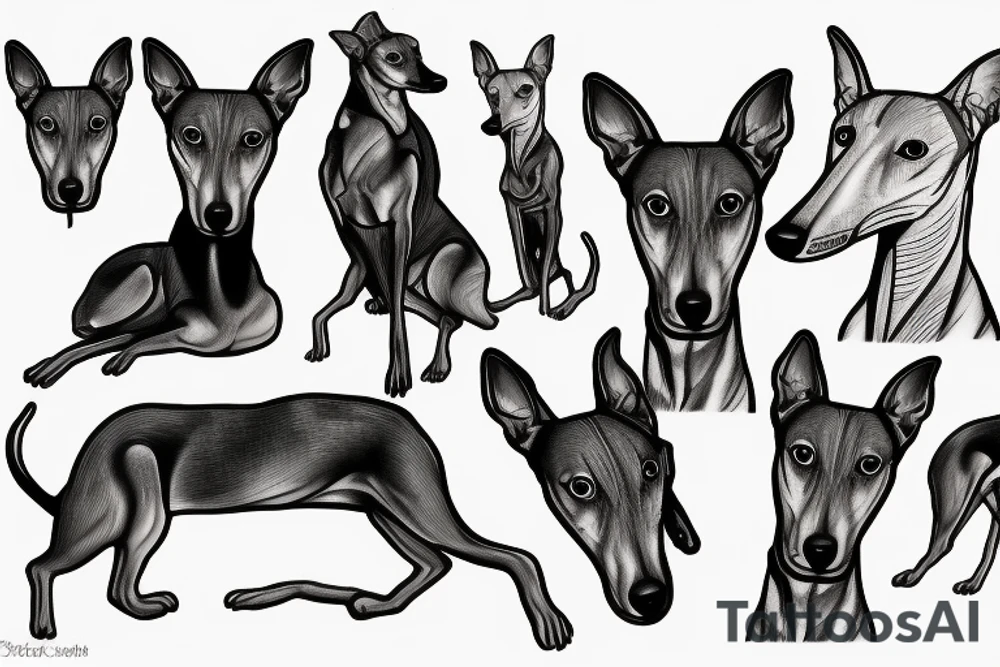 greyhound tattoo idea