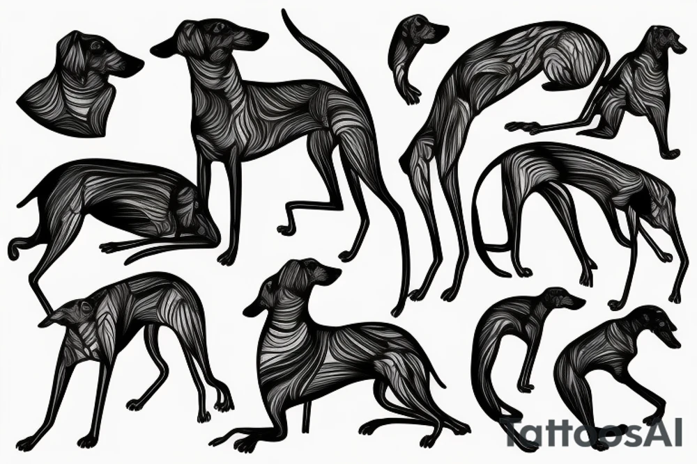 greyhound tattoo idea