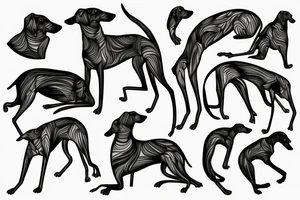 greyhound tattoo idea