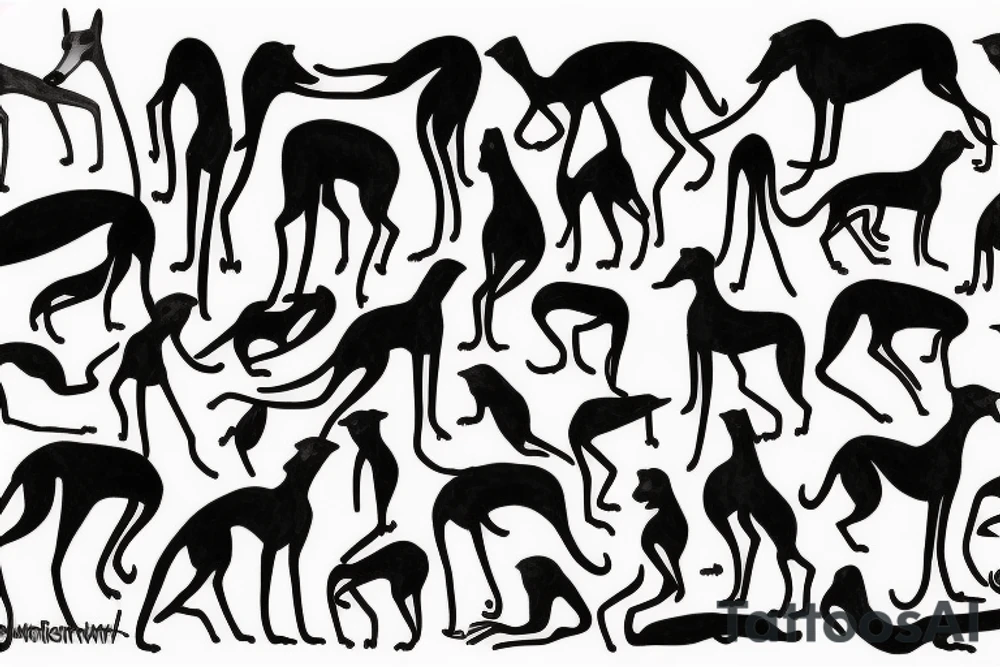 greyhound tattoo idea