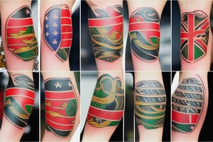 seychelles flag tattoo idea