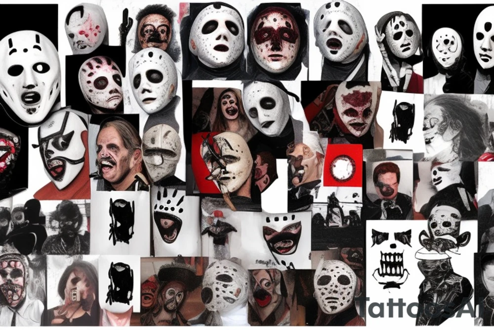 Scream, Jason, Michael Myers, leather face, Freddy tattoo idea